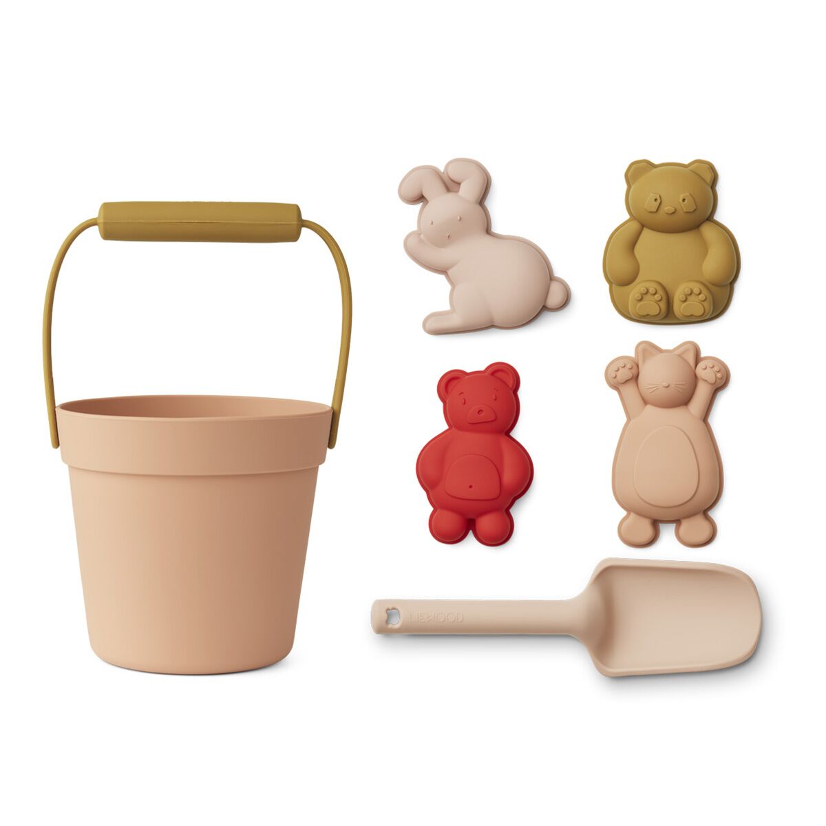 Liewood Dante Strand-Set „Classic rose multi mix“, Silikon, 6-teilig