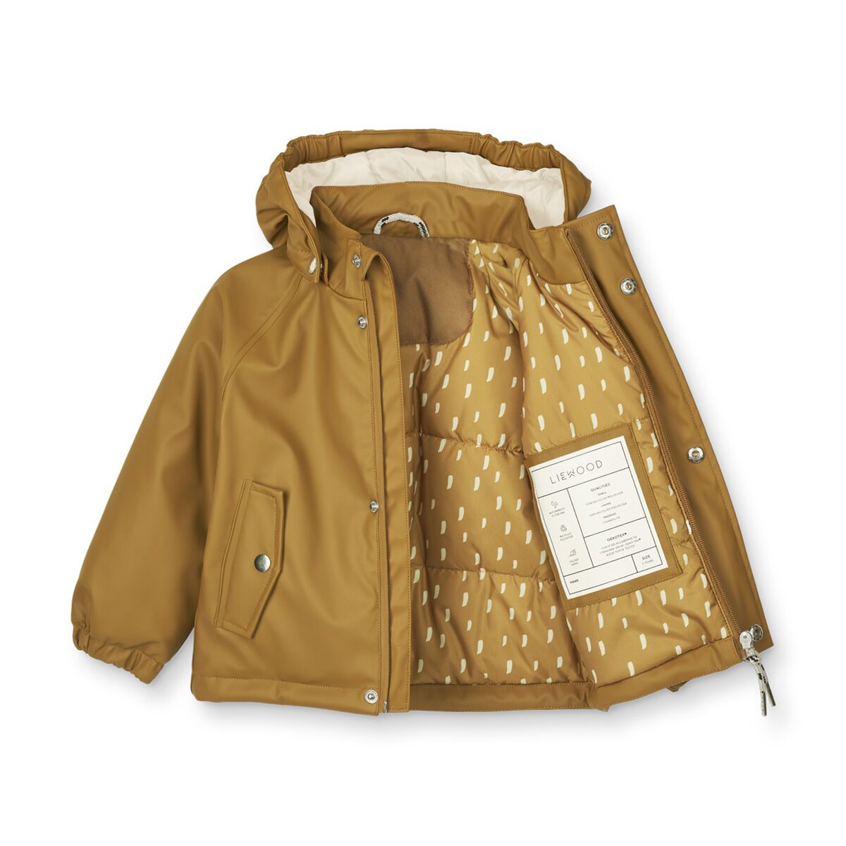 Liewood Dan gefüttertes Regenbekleidungs-Set „Golden caramel“