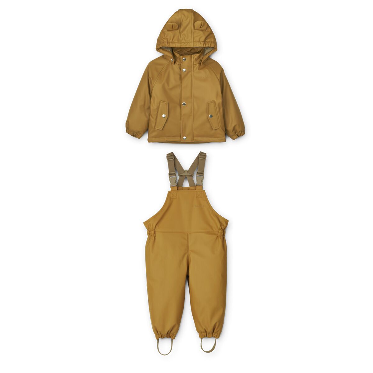 Liewood Dan gefüttertes Regenbekleidungs-Set „Golden caramel“