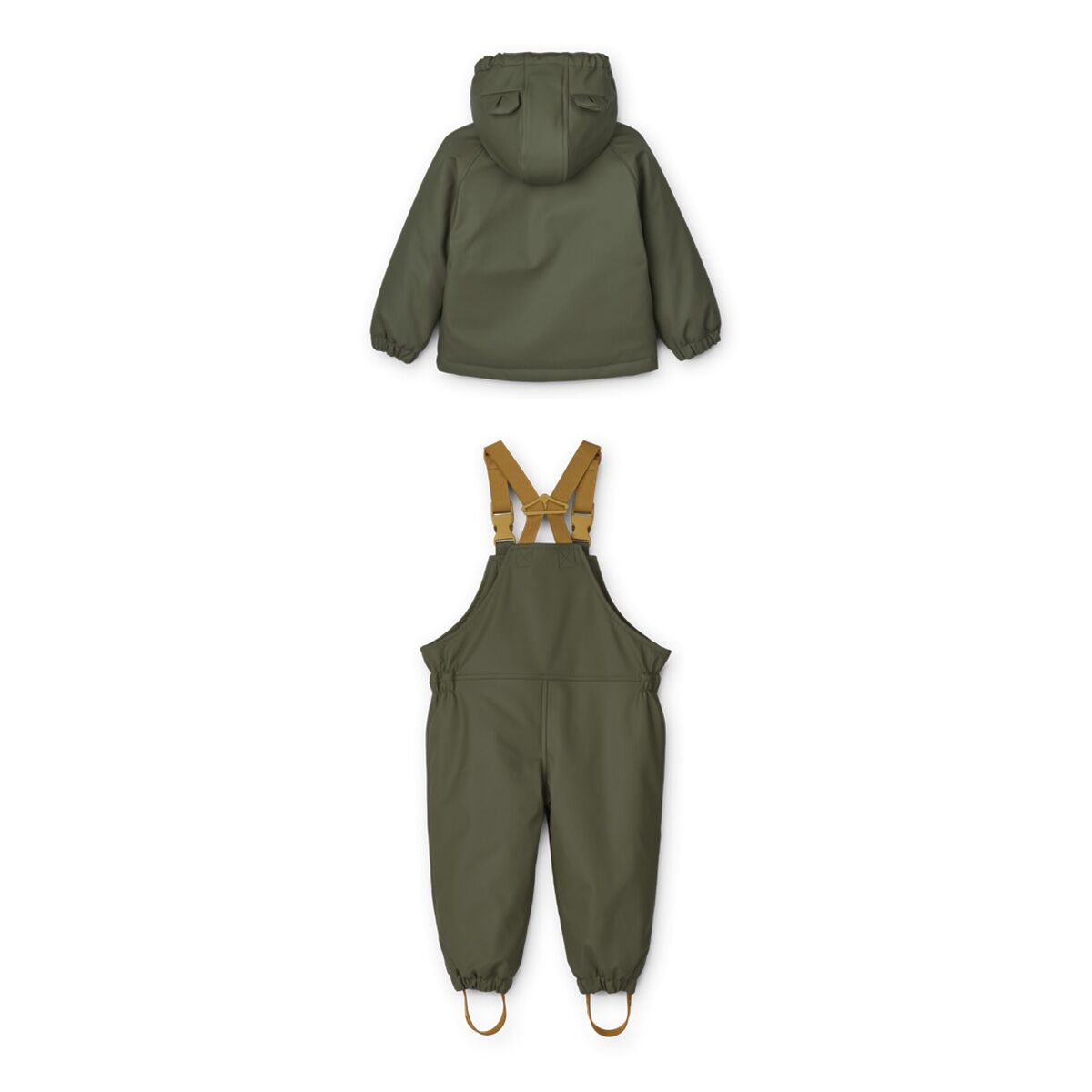 Liewood Dan gefüttertes Regenbekleidungs-Set „Hunter green“
