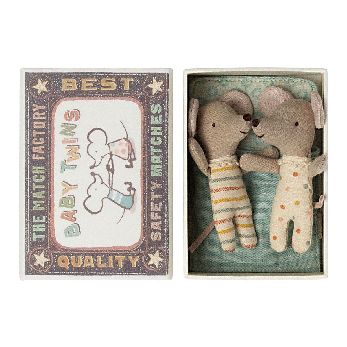 Maileg Baby Mäuse Zwillinge in der Box 02