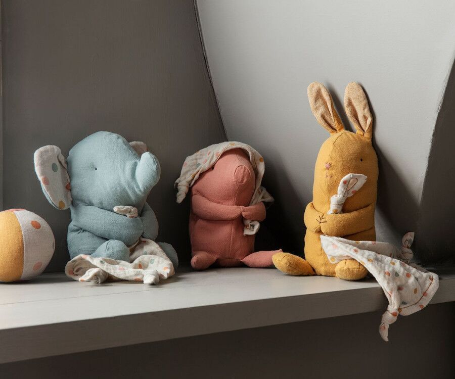 DELISTED Maileg Kuschelfreunde Hase, Kuscheltuch mit Spieluhr, Wiegenlied – Bild 4
