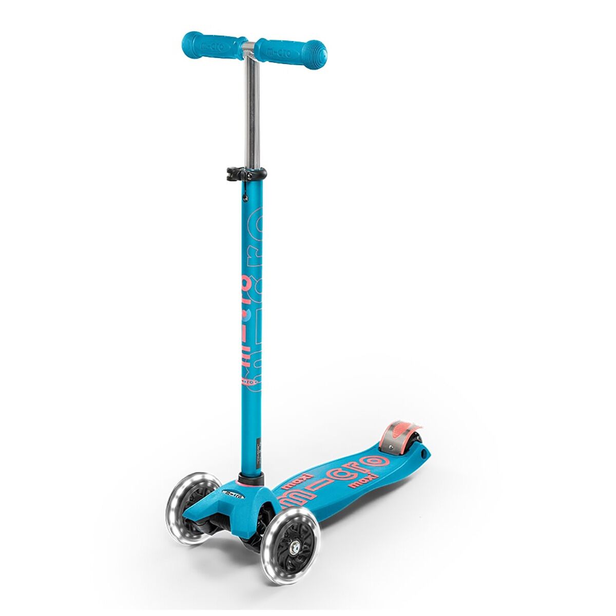 Micro Mobility maxi micro deluxe LED „aqua“, ab 5 Jahren