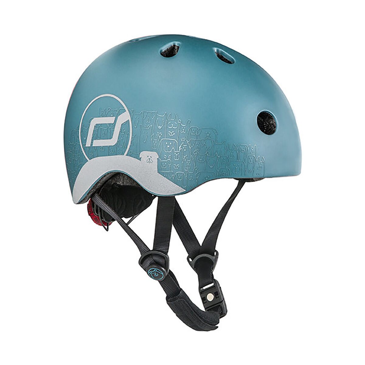 Scoot and Ride Kinderhelm „reflective steel“ (XXS - S) 45 – 51cm 01