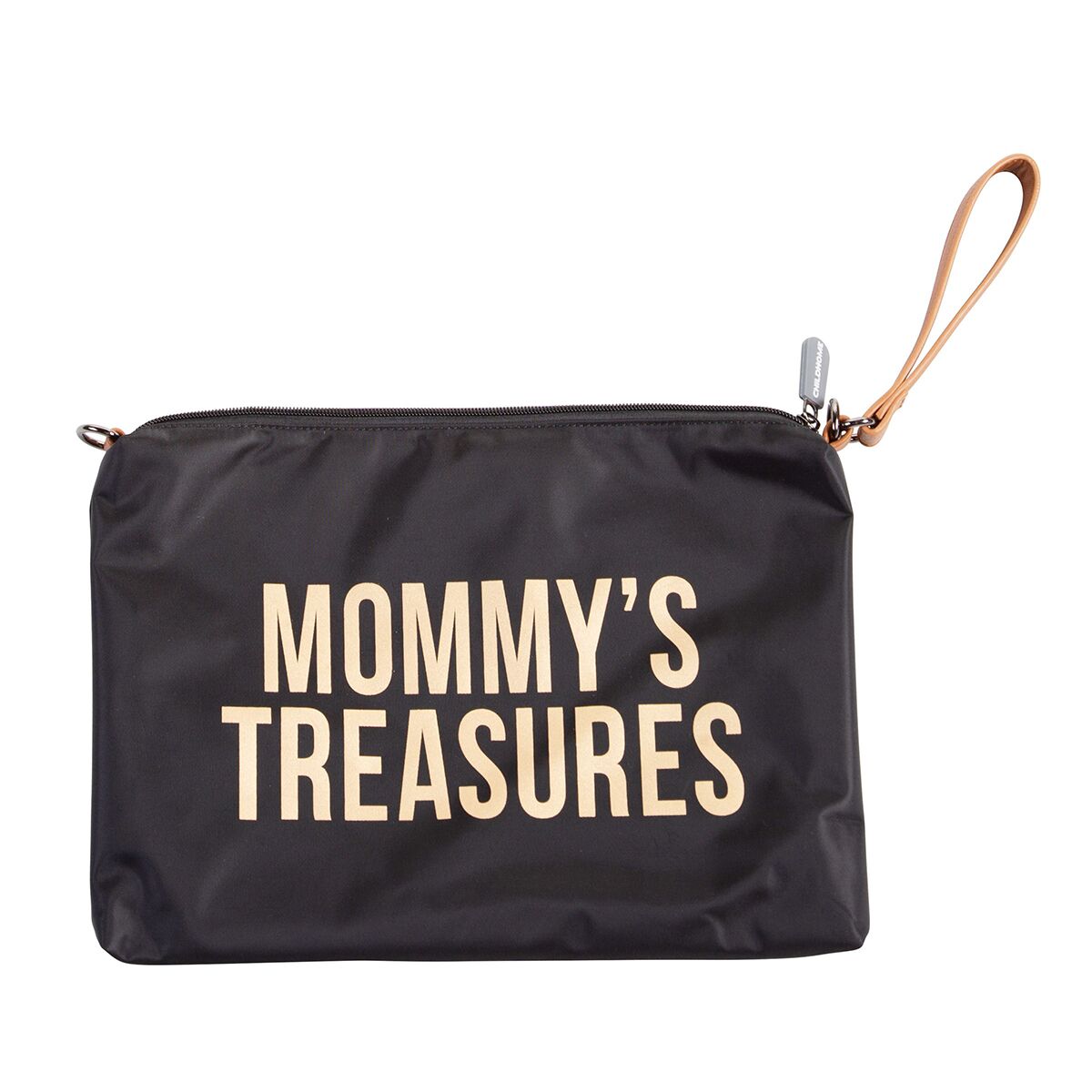 Childhome Mommy Treasures Clutch in schwarz : gold, 33x23cm 01