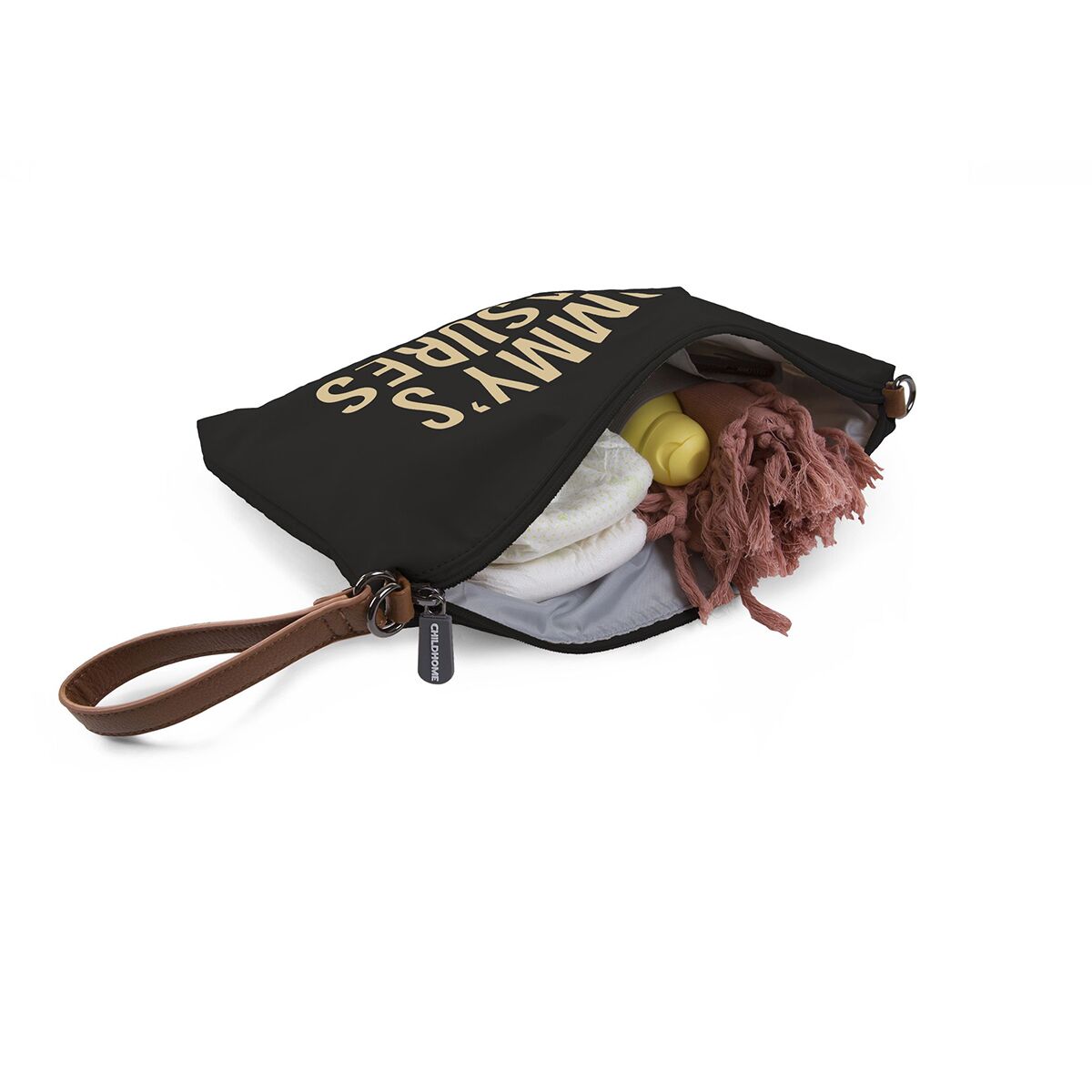 Childhome Mommy Treasures Clutch in schwarz : gold, 33x23cm 04
