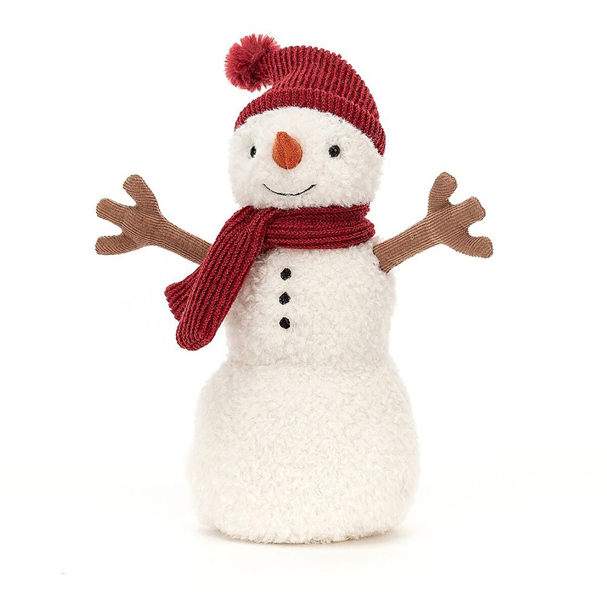Jellycat Kuscheltier Teddy Snowman Medium „red“ (20x10cm)