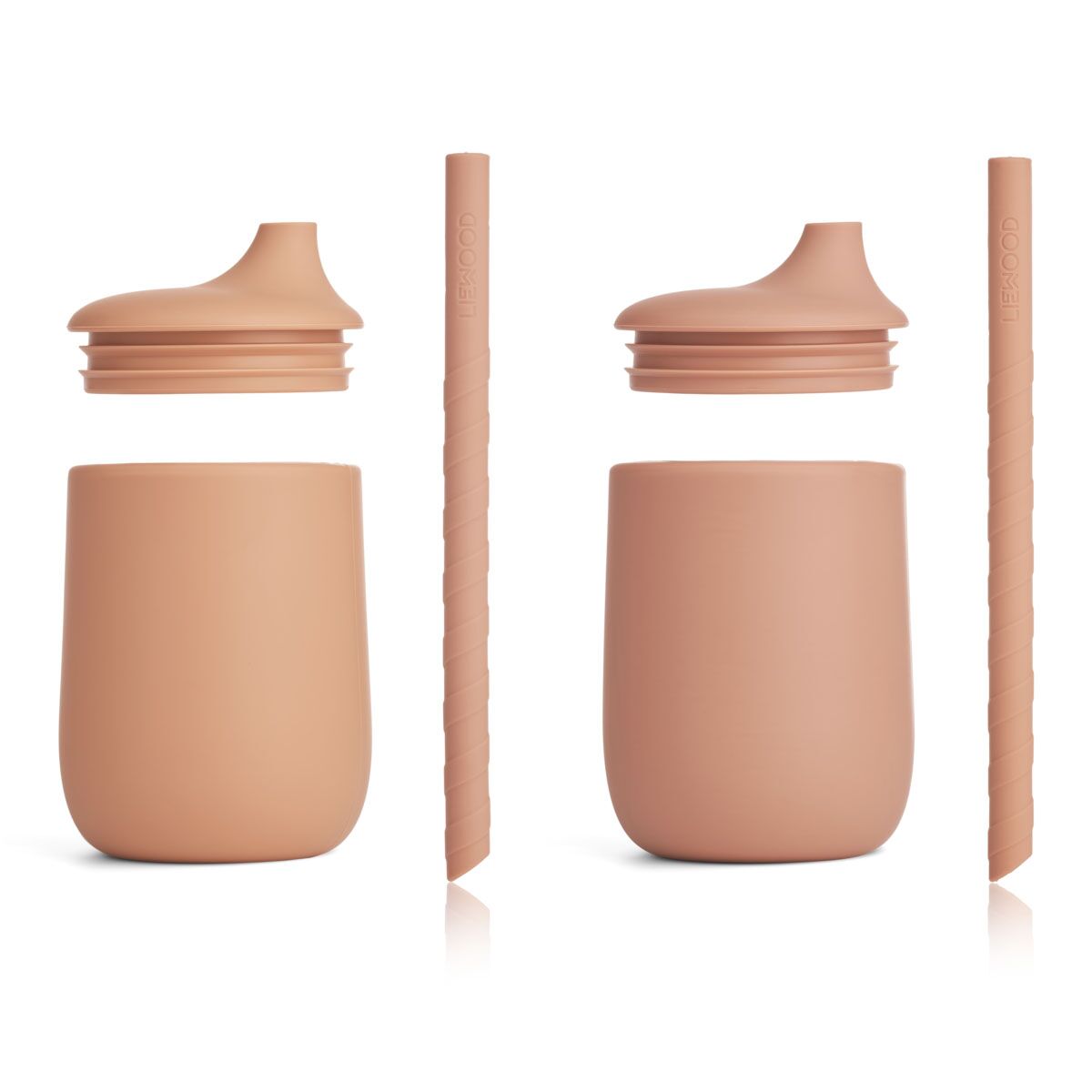 Liewood Ellis Trinkbecher „Tuscany rose / pale tuscany mix“ aus Silikon, 2er-Set – Bild 2