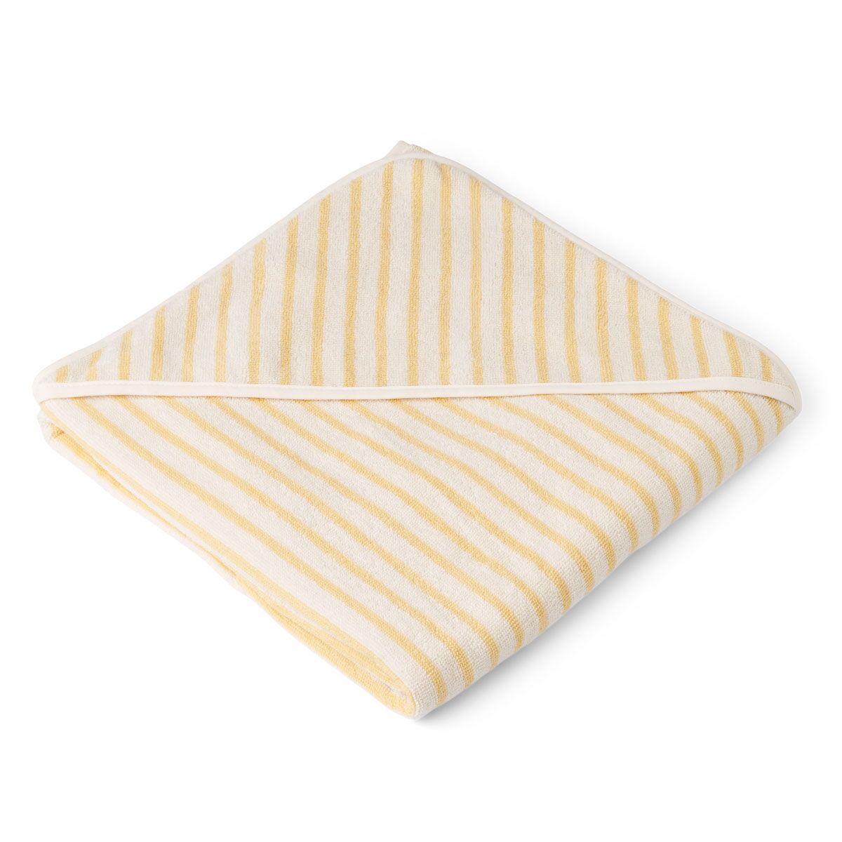 DELISTED Liewood Kapuzenhandtuch Louie „Jojoba / creme“, gestreift, 100x100cm