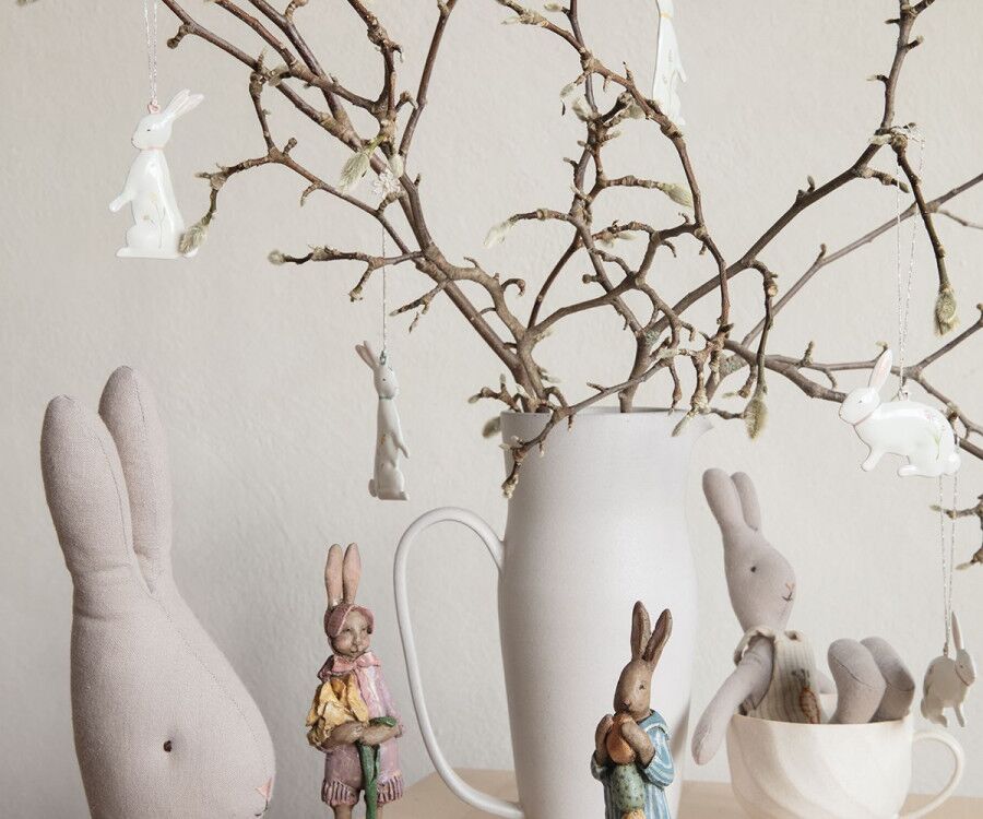 Maileg Osterschmuck-Set „Bunny“ aus Metall, 5-teilig Mood