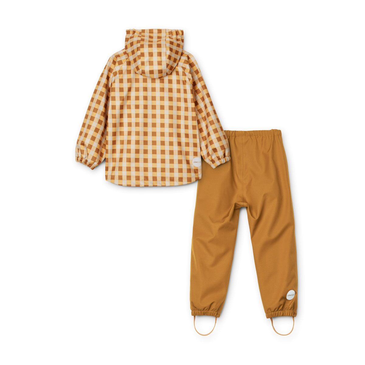 Liewood Parker Regenbekleidungs-Set „Golden caramel multi mix“ Gr. 122 – Bild 2
