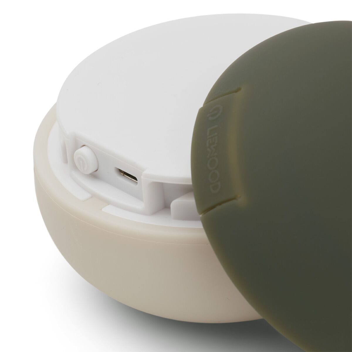Liewood Nachtlicht Samuel „Hunter green / sandy mix“, Silikonlampe mit LED