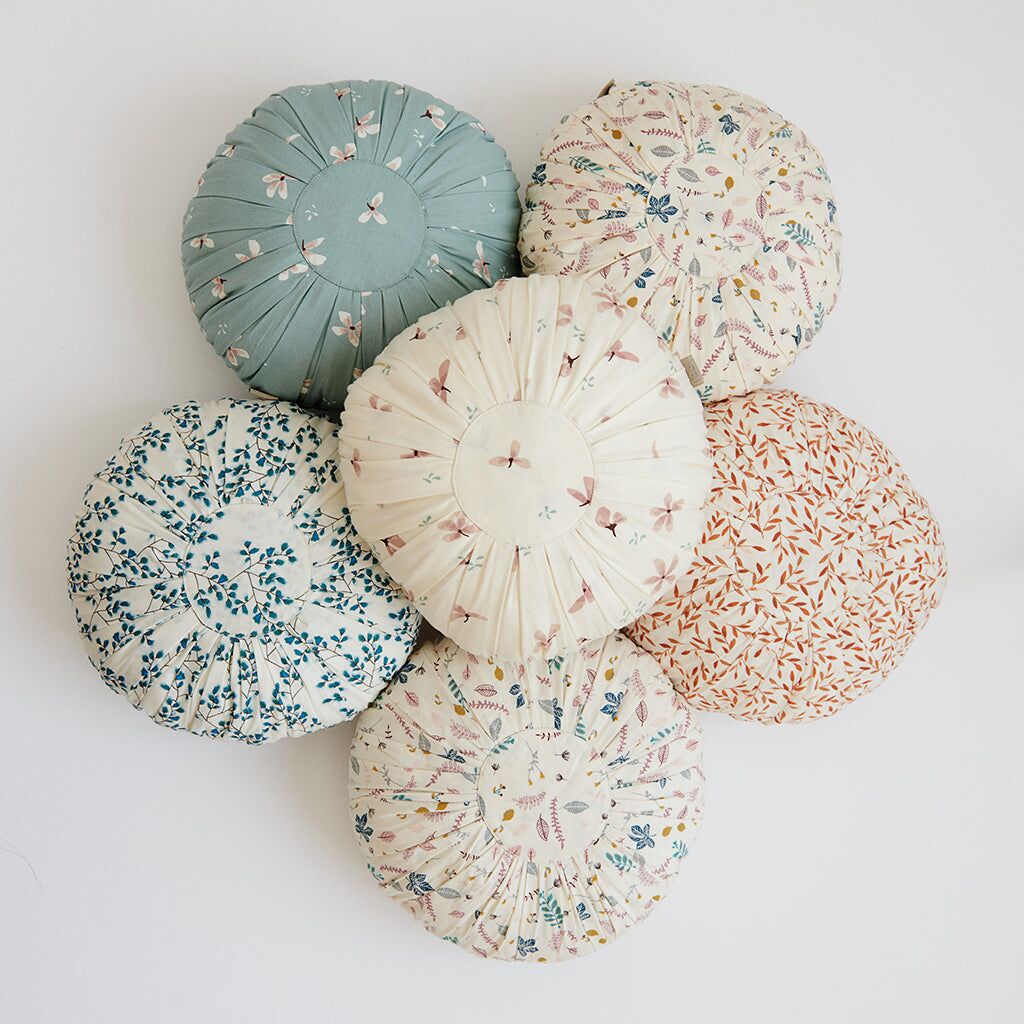 Cam Cam Kissen „Windflower Creme“, rund, OCS, ø30cm 03