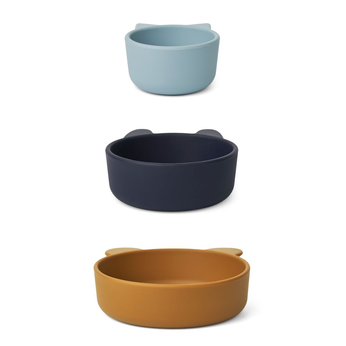 DELISTED Liewood Eddie Snackschalen „Sea blue multi mix“, Silikon, 3er-Set – Bild 4
