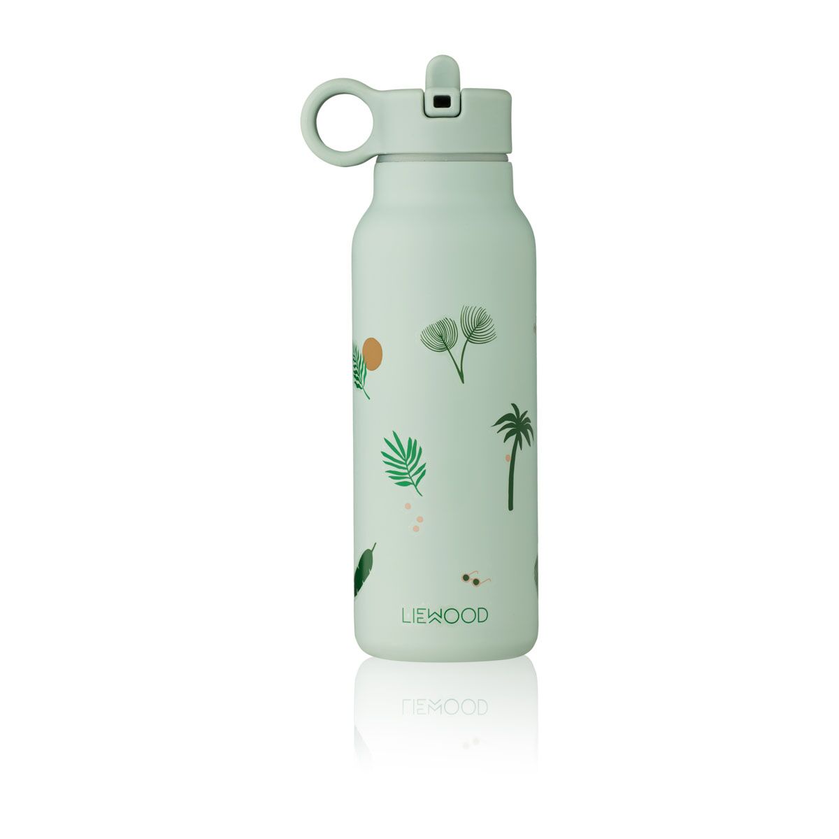 Liewood Falk Edelstahl Trinkflasche „Jungle / Dusty mint mix“ 350ml, Medium