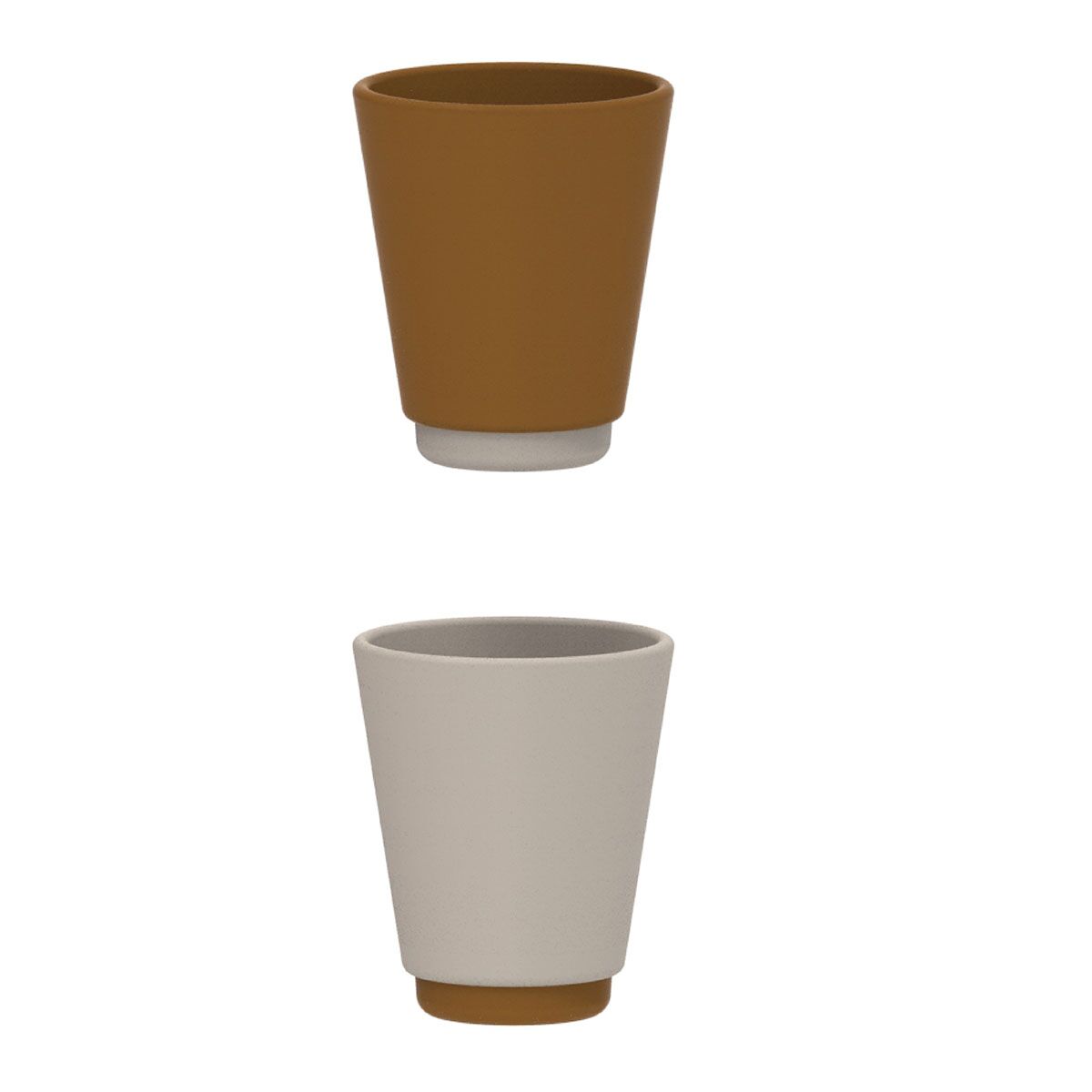 Liewood Rachel Silikonbecher-Set „Golden caramel“, 200ml