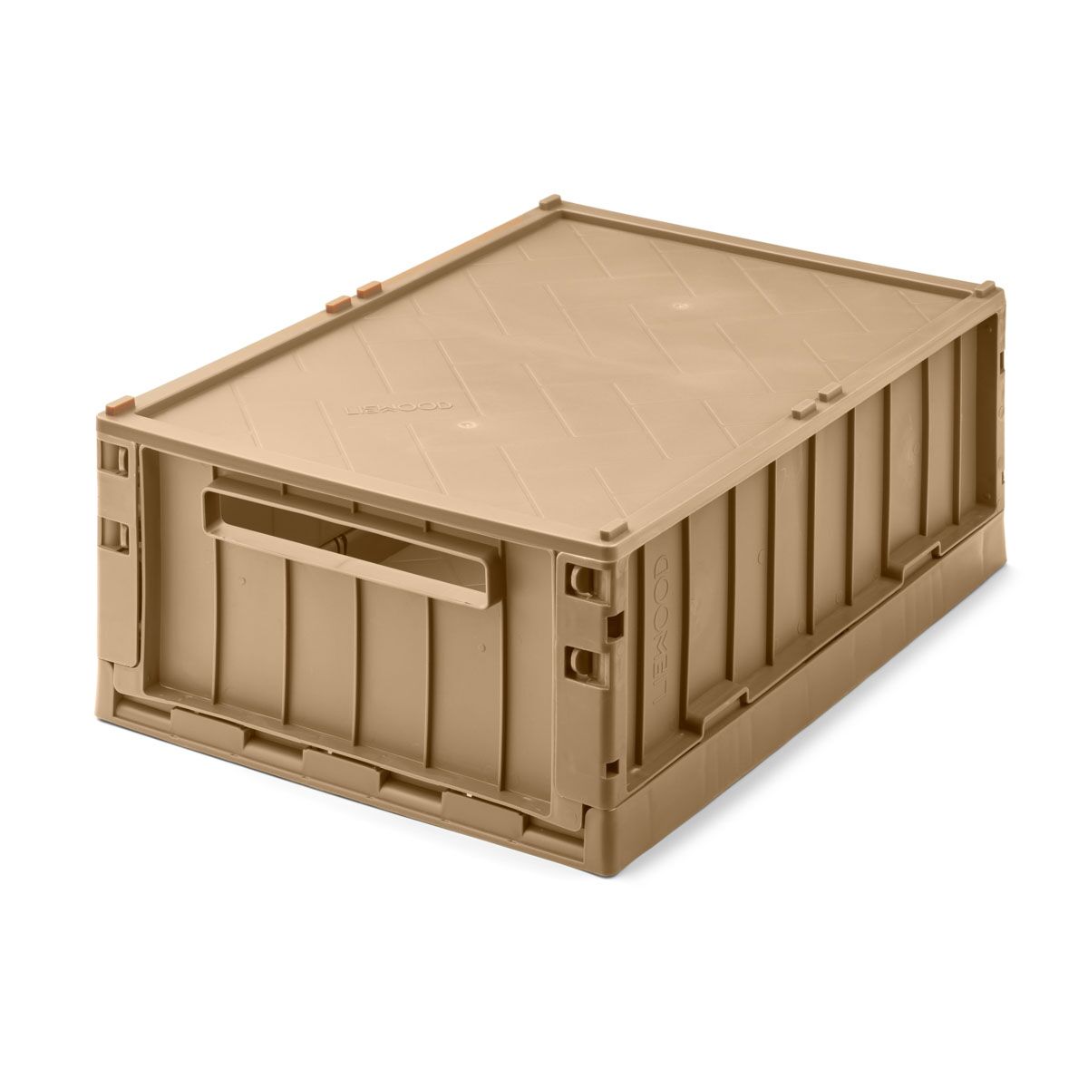Liewood Aufbewahrungsbox Weston „Oat“ mit Deckel, Größe L, 50x36x20cm