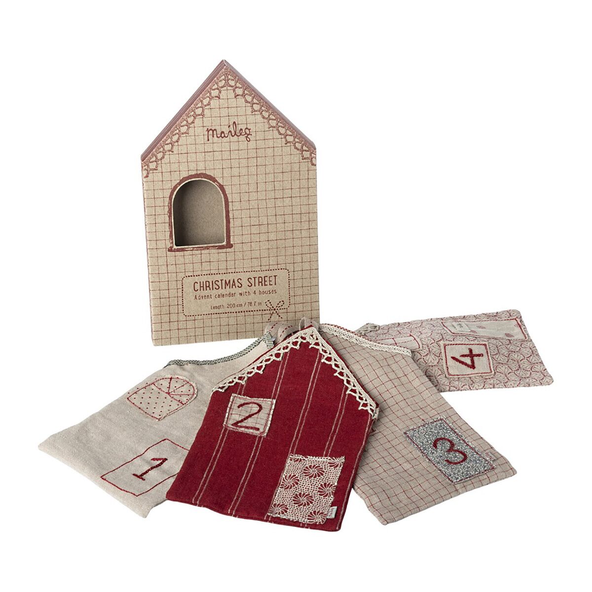 DELISTED Maileg Adventskalender „Weihnachtsstraße“, L200cm – Bild 2