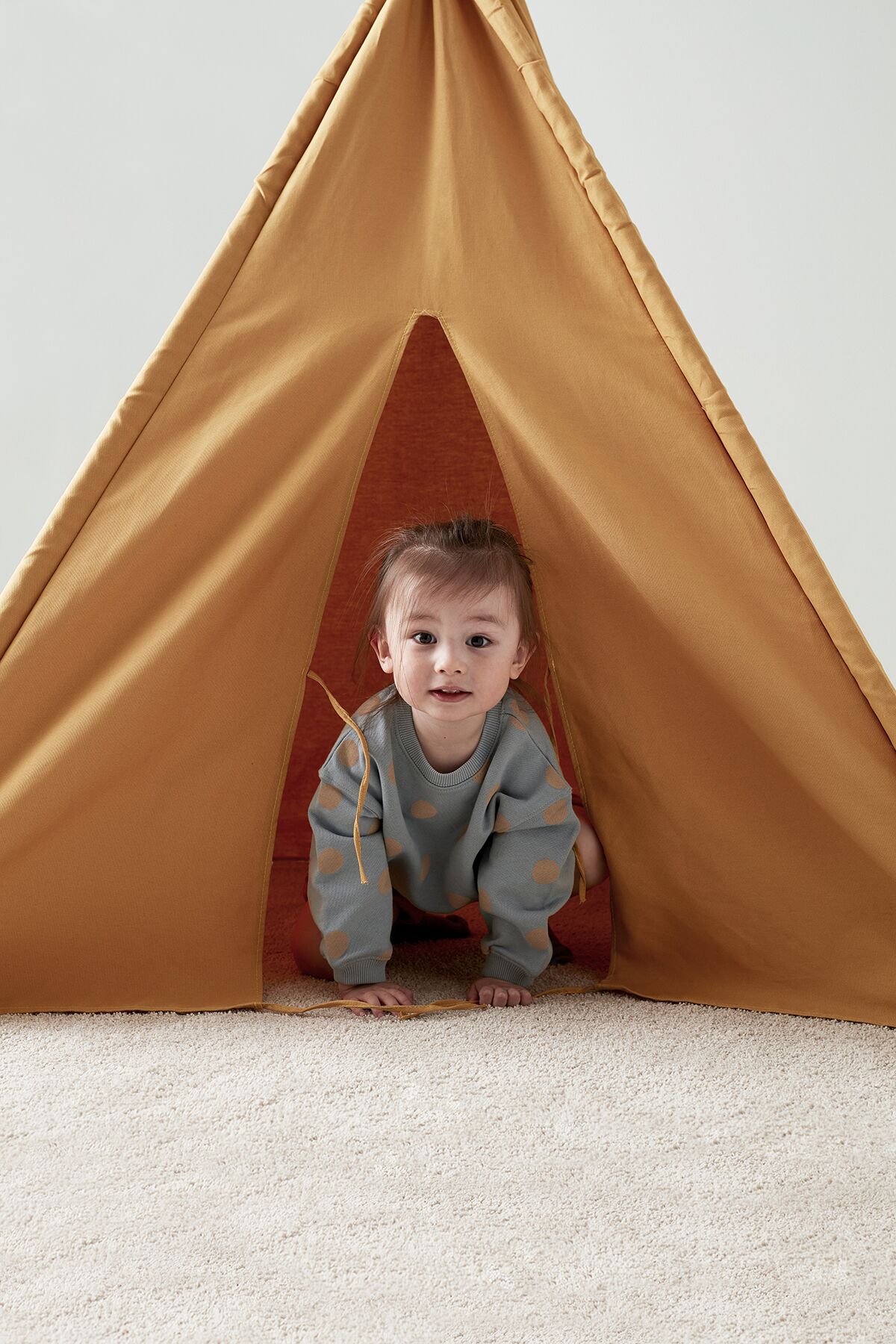 Kids Concept Tipi-Zelt „gelb“ H160cm – Bild 3
