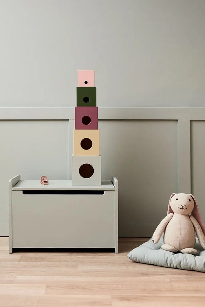 DELISTED Kids Concept Holztruhe „hellgrün“, 50x29x34cm – Bild 6