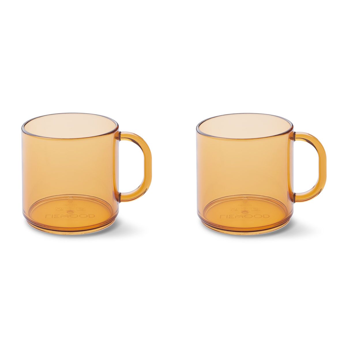 DELISTED Liewood Tritan-Kindertasse Tomo „Mustard“, 2er-Set, 180ml, bruchsicher