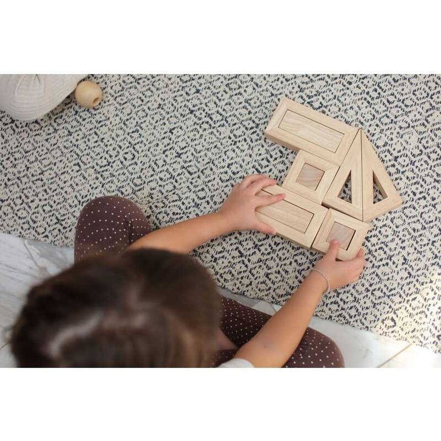 PlanToys Holzblöcke-Set, 10-teilig – Bild 3