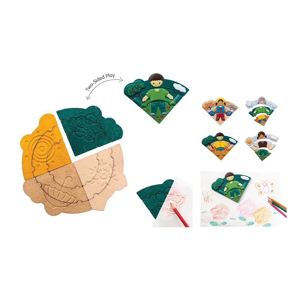 PlanToys Lernspiel „Wetter-Outfit“ aus Holz – Bild 2