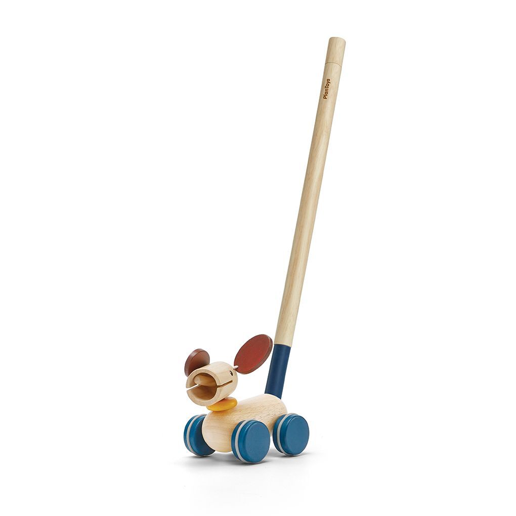 PlanToys Nachziehtier „Welpe“ aus Holz – Bild 3