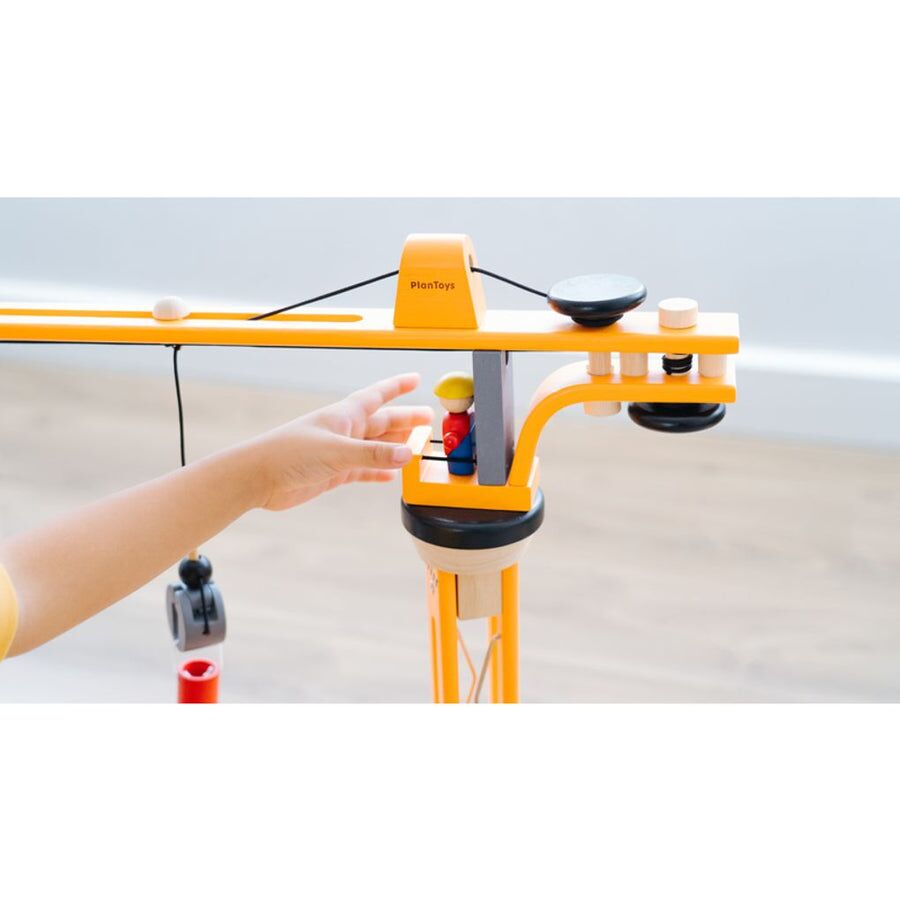 PlanToys Spielzeugkran-Set aus Holz – Bild 4