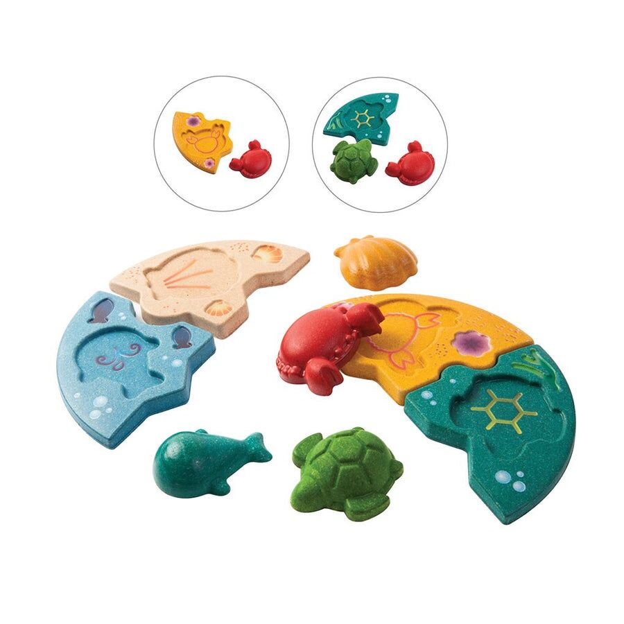 PlanToys Unterwasserpuzzle aus Holz – Bild 2