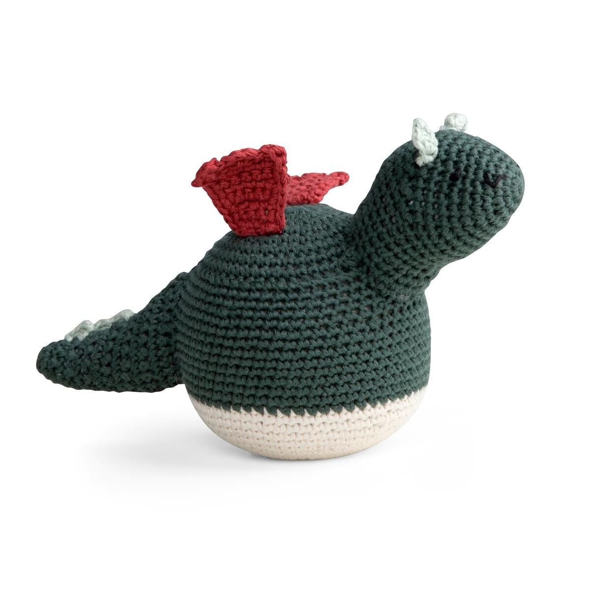 DELISTED Sebra Häkel-Stehaufmännchen „Drache“, B20cm