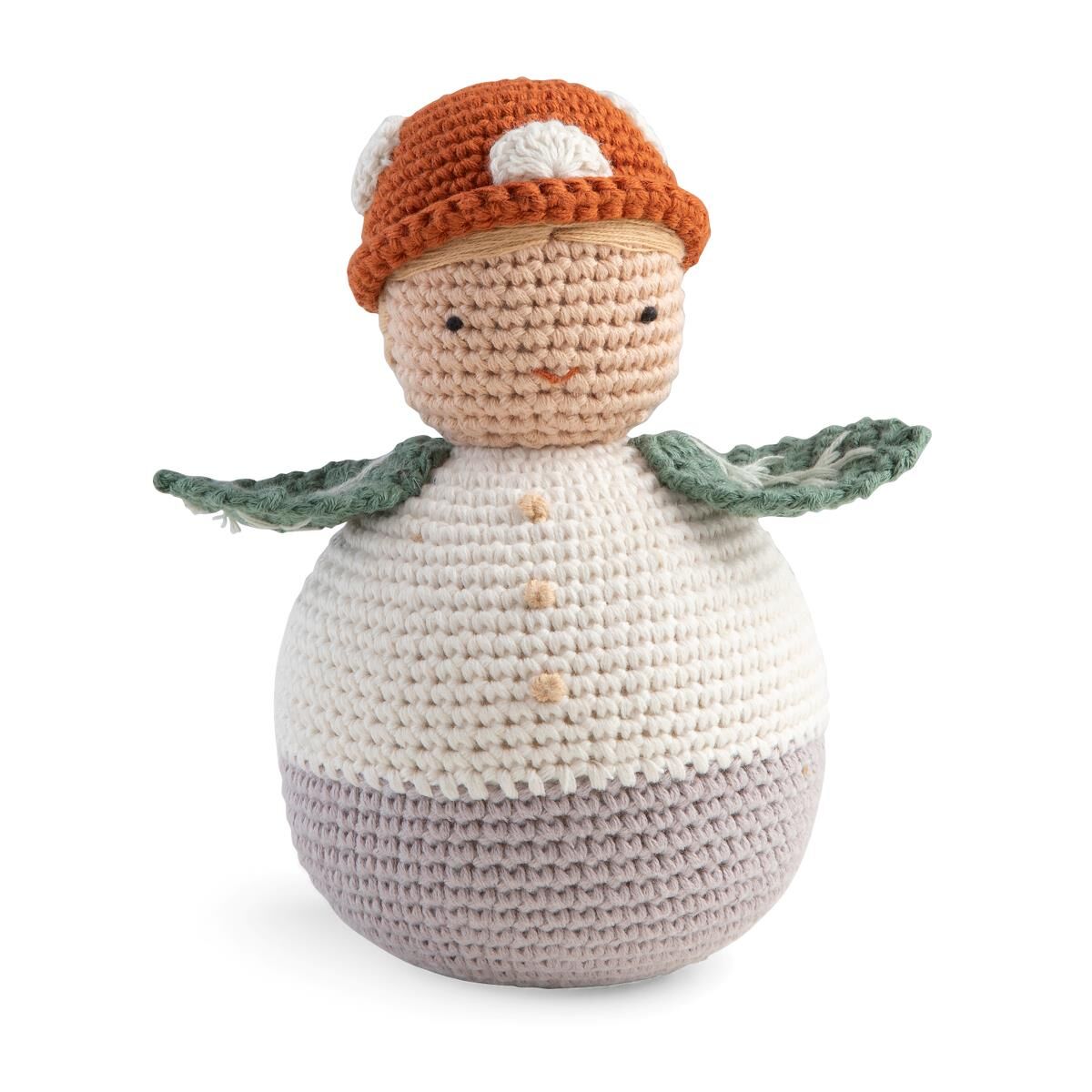 DELISTED Sebra Häkel-Stehaufmännchen „Pixi“, H16cm