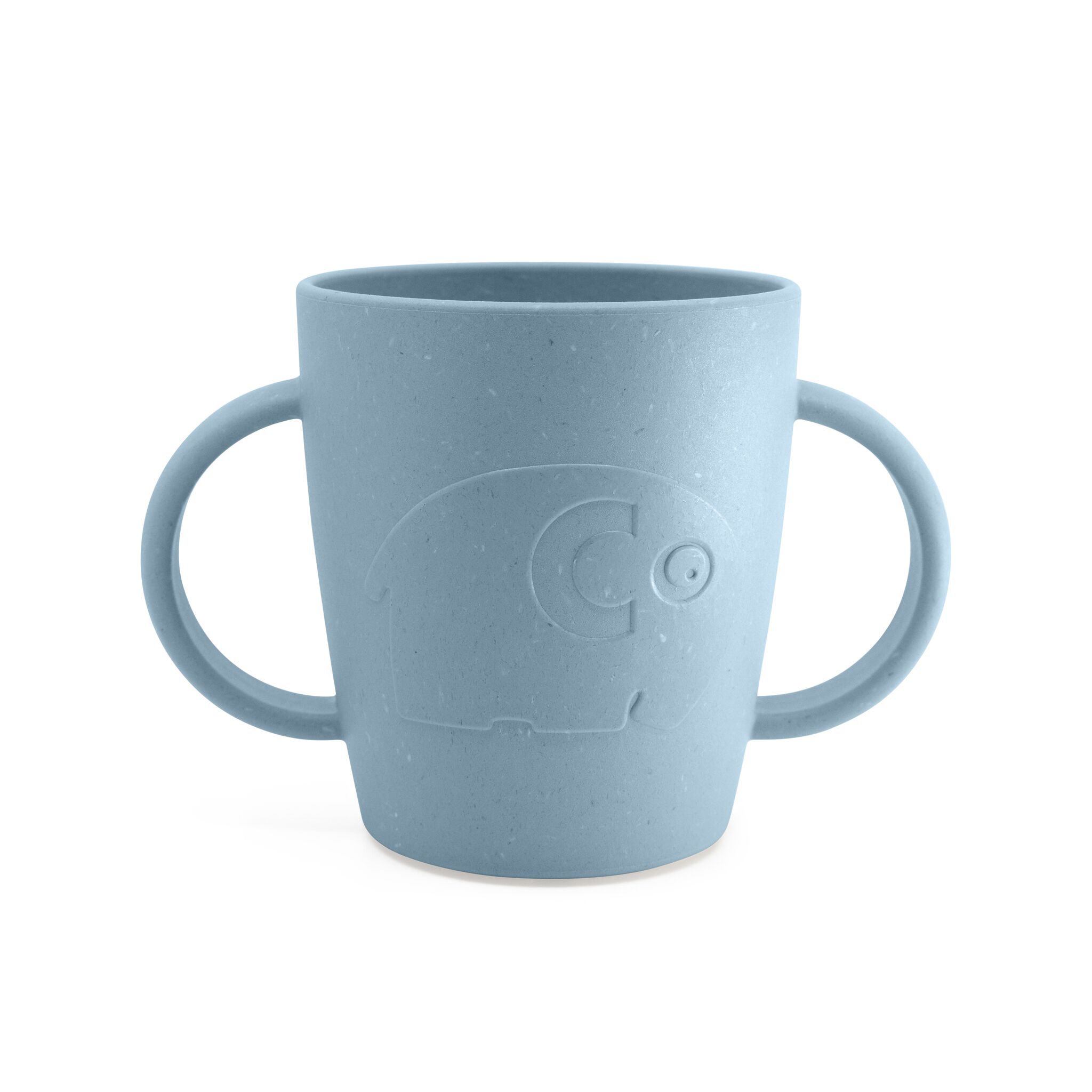 DELISTED Sebra MUMS, Tasse mit Henkel „powder blue“, Biokunststoff