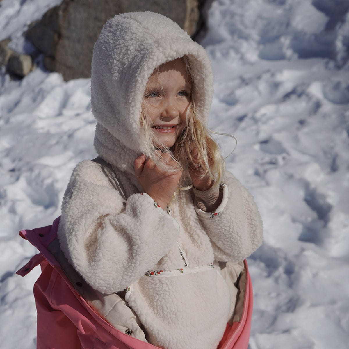 Konges Sløjd Grizz Teddy Poncho „Creme Off White“ 1-4J, 7-8J – Bild 5