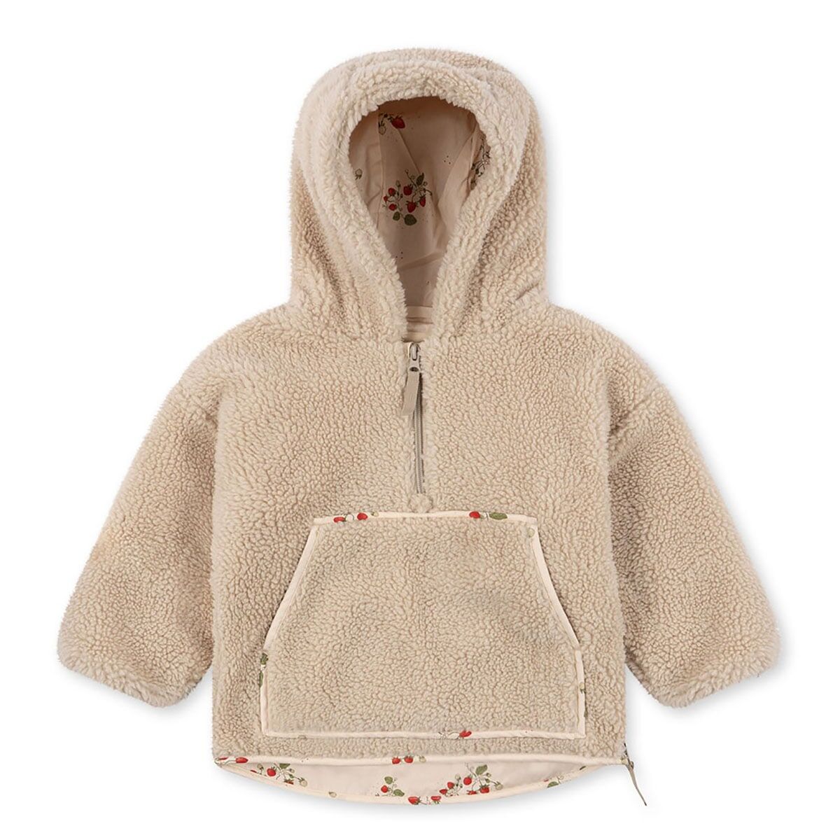 Konges Sløjd Grizz Teddy Poncho KS3474 - CREAM OFF WHITE-min