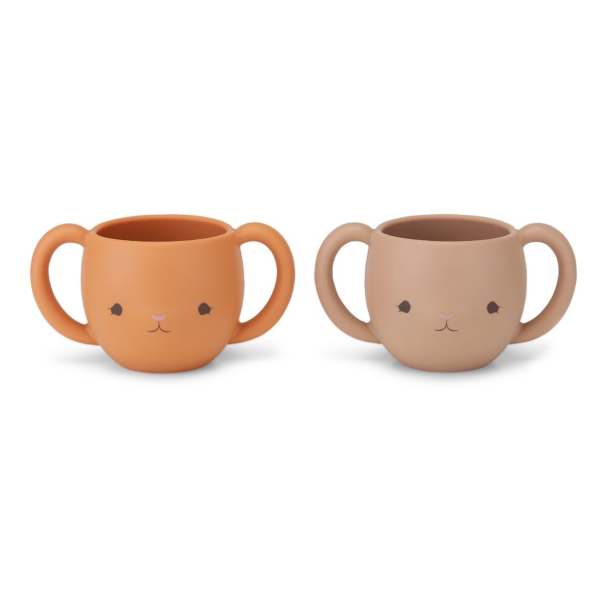 Konges Sløjd Silikon-Kinderbecher mit Griffen KS2670 - BLUSH-TERRACOTTA RED