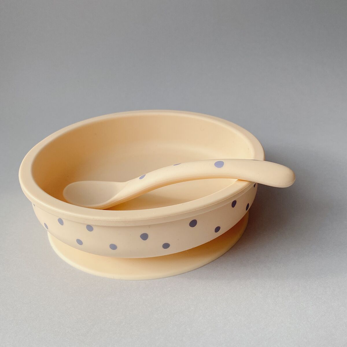 DELISTED Konges Sløjd Silikon-Schüssel-Set „Ocean / Blue Dot“, Saugnapf – Bild 2