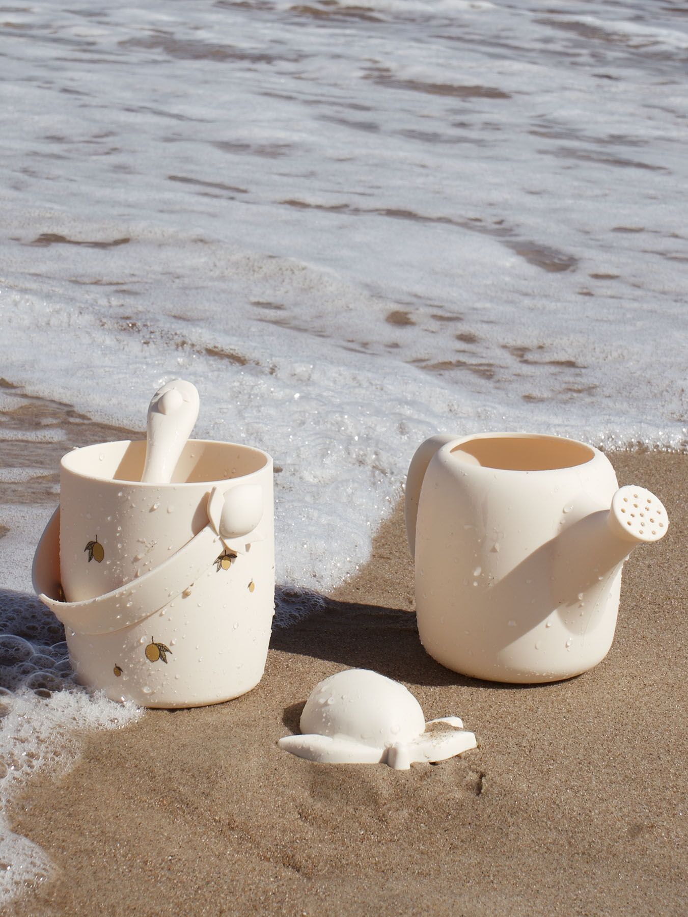 Konges Sløjd Silikon-Strandset „Lemon“, 4-teilig