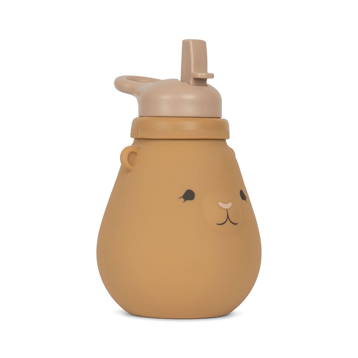 DELISTED Konges Sløjd Silikon-Trinkflasche Teddy „Almond“ – Bild 3