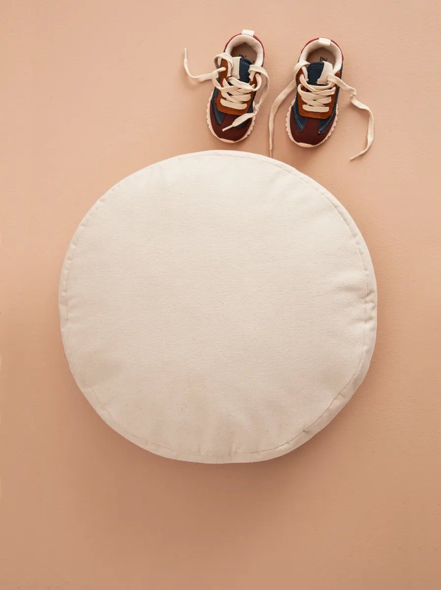 DELISTED Kids Concept Bodenkissen rund hellbeige, ø40cm – Bild 2