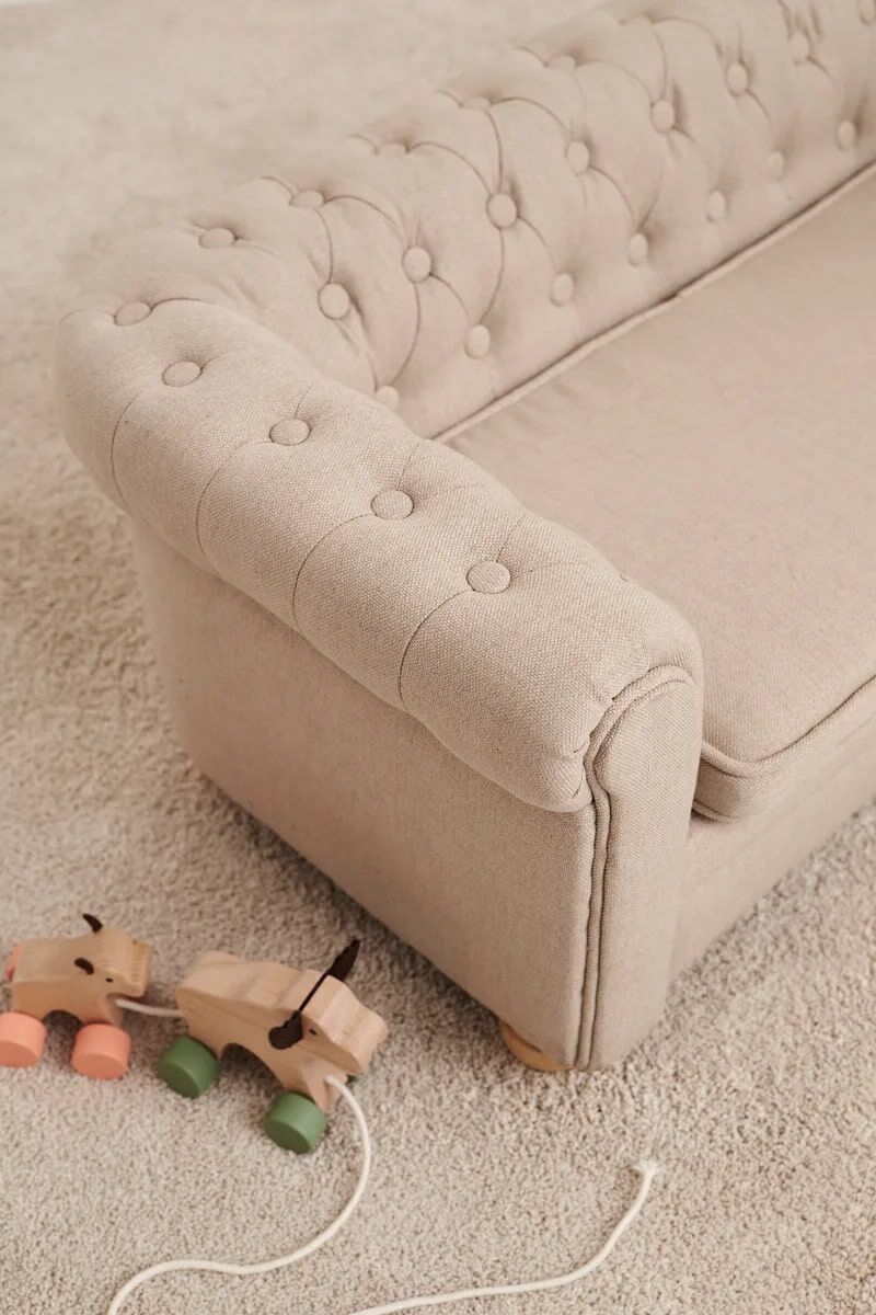 Kids Concept Chesterfield Kindersofa „beige“ – Bild 3
