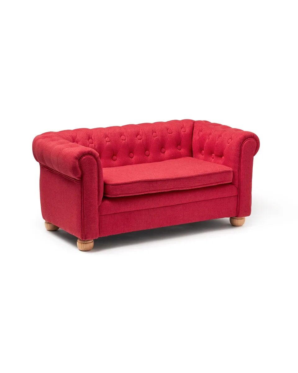 Kids Concept Chesterfield Kindersofa „rot“