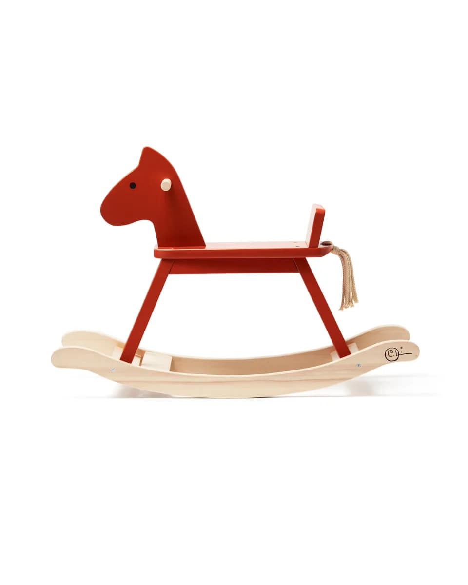 Kids Concept Schaukelpferd Carl Larsson „orange-rot“, FSC® – Bild 4