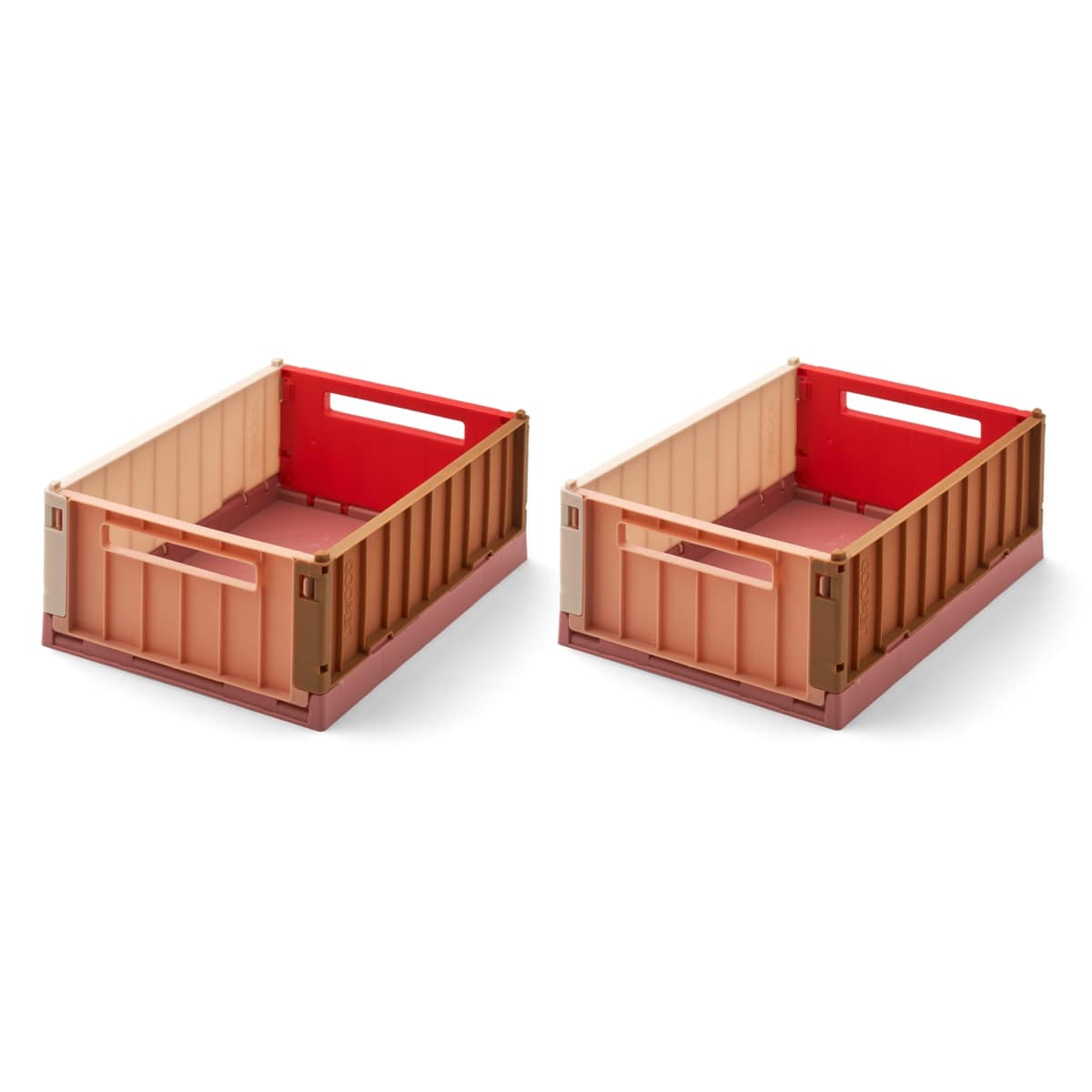 Liewood Weston storage box S 2-pack_LW14549_0106_Dusty raspberry multi mix2