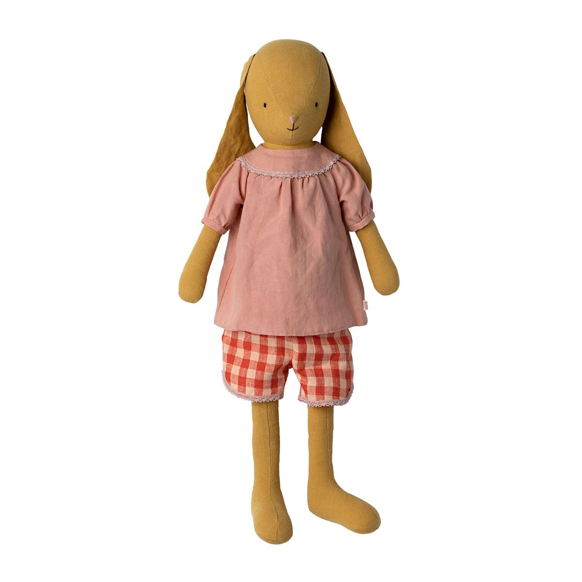 Maileg Hase mit Bluse und Shorts „dusty yellow“, Gr. 5 - 57cm