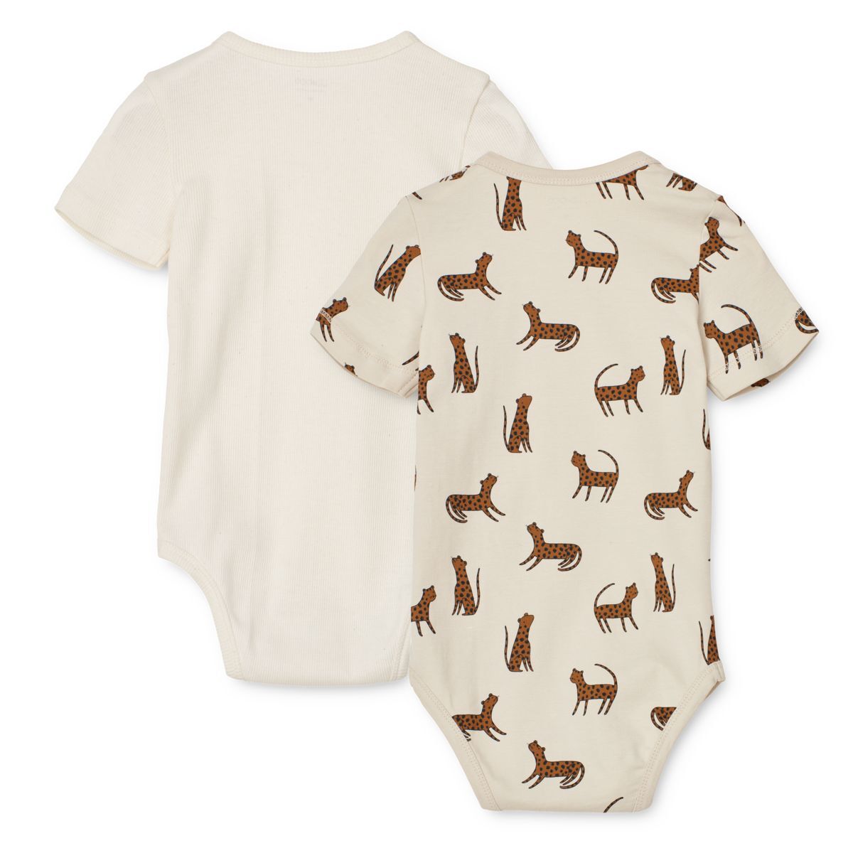 Liewood Baby-Body Yanni „Leopard sandy / Creme de la creme“, 2er-Set, Gr. 56, 68-86 – Bild 2