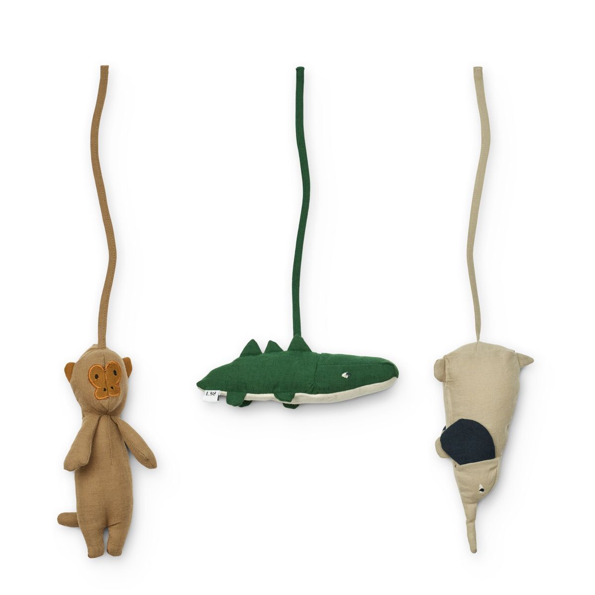 Liewood Pepa Spielbogen-Anhänger-Set „All together : Sandy“, 3er-Set