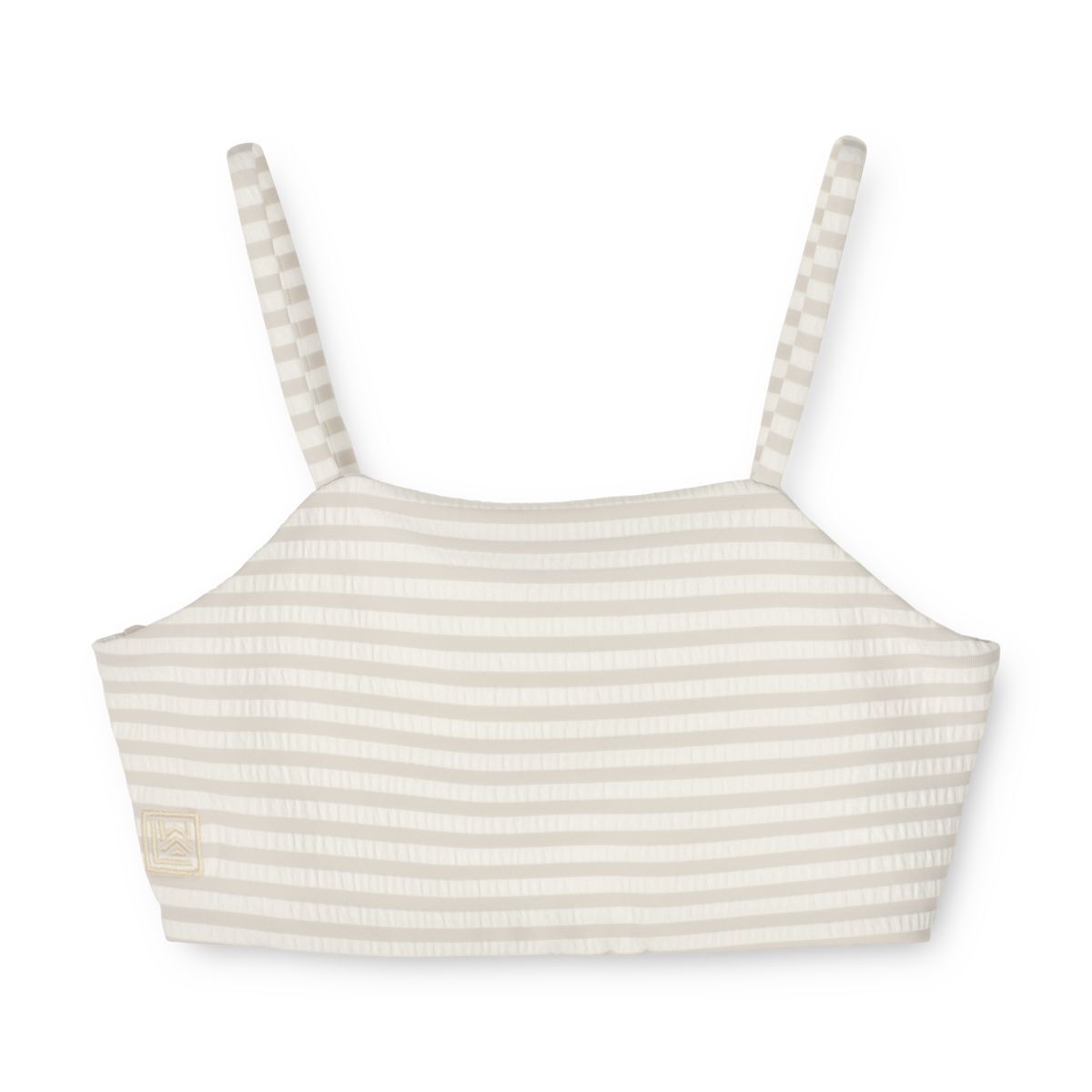 Liewood Kinder-Bikini-Set Lucette „Crisp white / Sandy“, Seersucker, UV 40+, Gr. 86-98, 128 – Bild 3