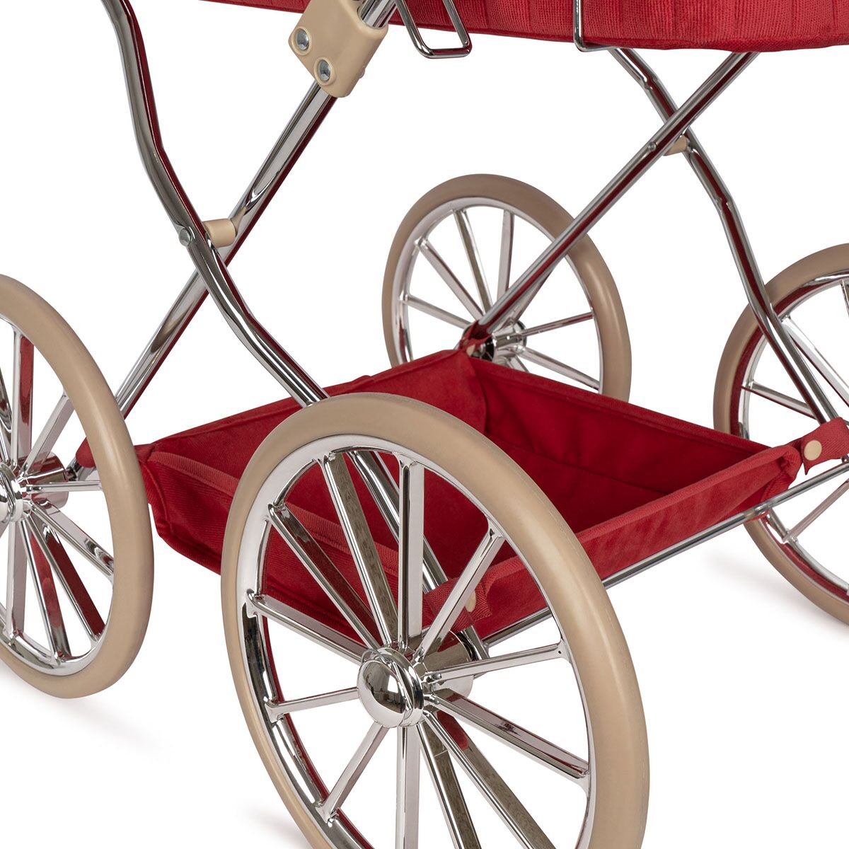 Konges Sløjd Puppenwagen „Cordsamt / Red“