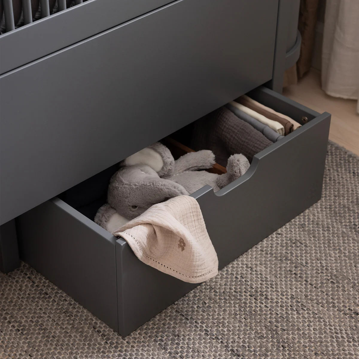 Sebra Bettschublade, classic grey, FSC® Mix